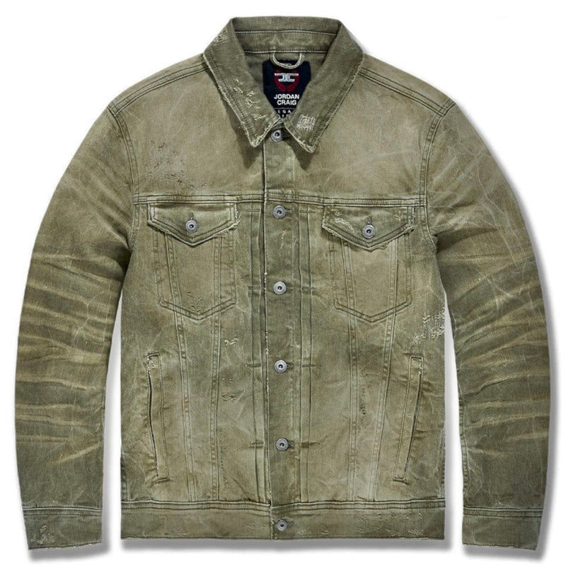 Jordan Craig "Lexington" Denim Jacket (Light Olive) RS