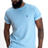 Makobi "Embossed" Crew Neck (Blue) 363