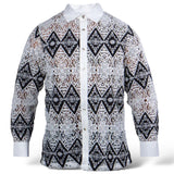 Prestige "Stealth" Lace Shirt (Black/White)