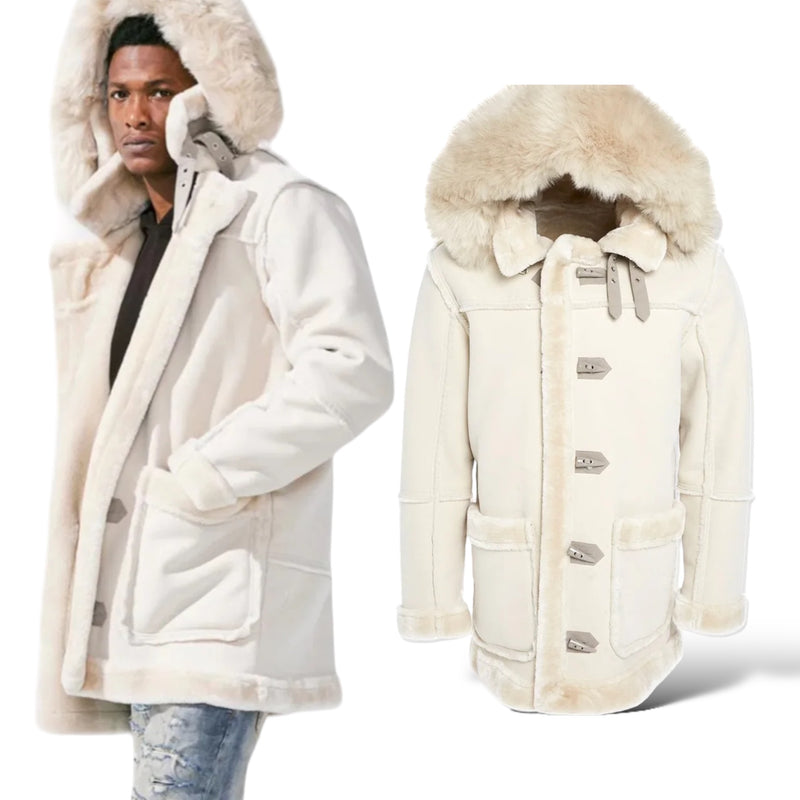 Jordan Craig Shearling Coat (Artic Wolf)