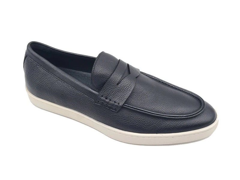 Carrucci Burnished Loafer Sneaker (Black)