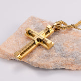 KALIKO "Rope Cross" Rope Chain + Pendant (Gold) 088