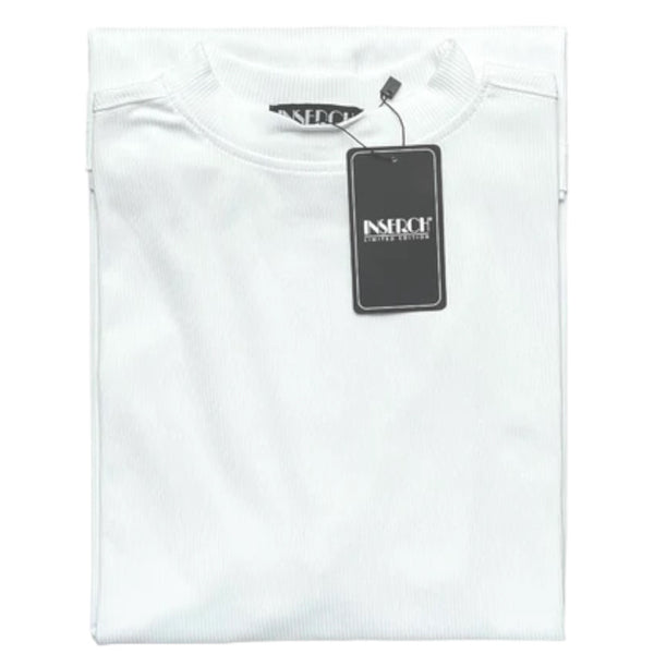 Inserch short sleeve mock (White)