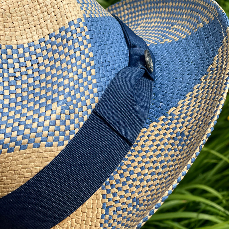 Bruno Straw Hat "Cubano" (Denim/Naturla)