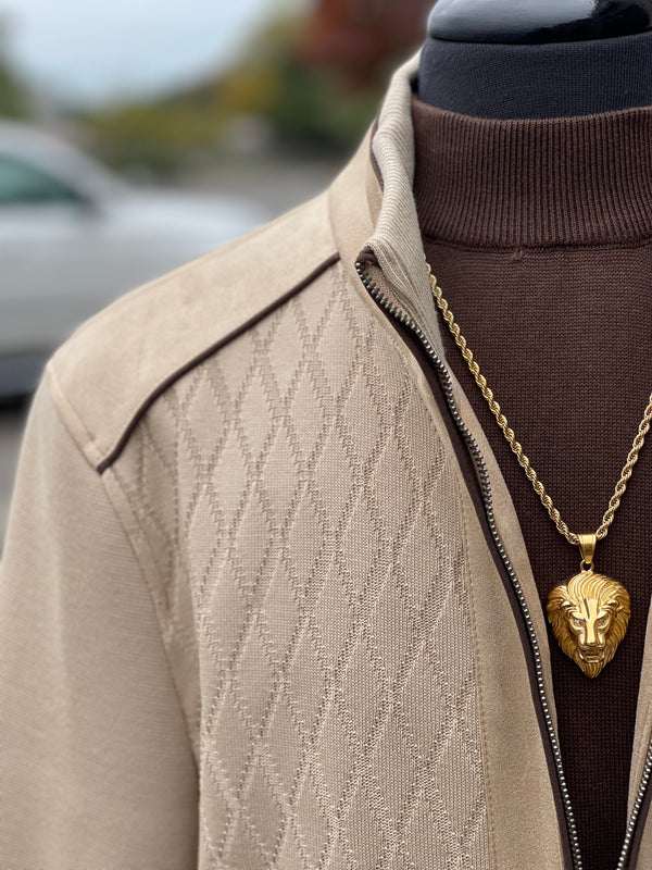 DNK "Buchanan" Sweater Bomber (Wheat)