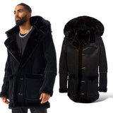 Jordan Craig Shearling Coat (Jet Black)