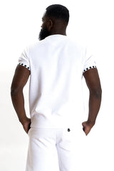 Makobi "Embossed" Crew Neck (White) 363