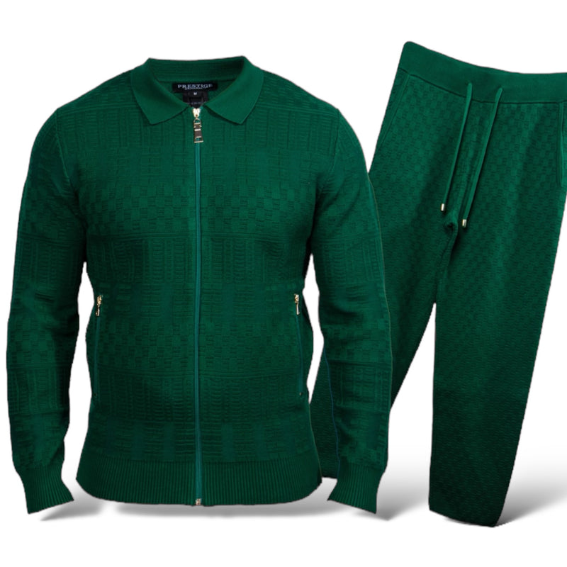 Prestige "Calabasas" Knit Jogger Set (Green)