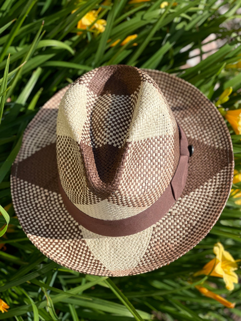 Bruno Straw Hat "Cubano" (Brown/Natural)