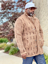 LCR DB Cardigan (Tan/Brown)