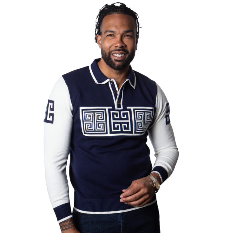 Prestige "Darko" Polo Sweater (Navy) 550