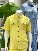 Lanzino Cargo Short Set (Lemon)