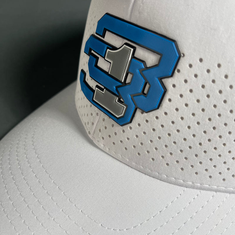 Detroit Native "313" Lions Hat (White/Blue)