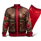 Prestige Reversible "Morocco" Velour Jogger Set (Red) 268