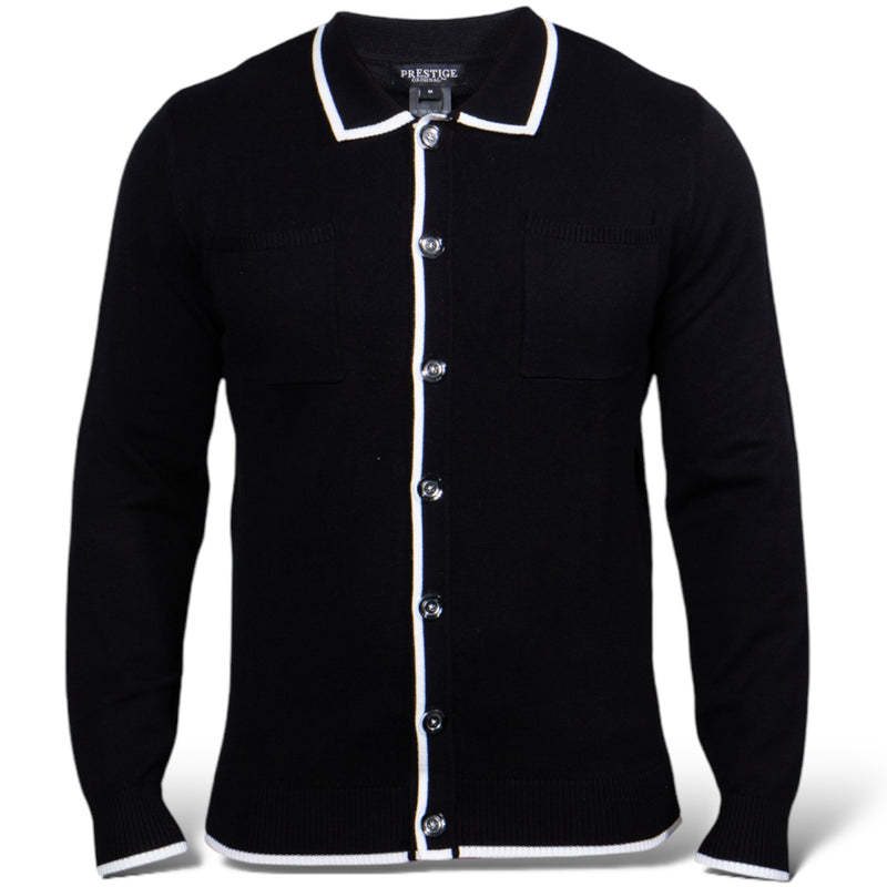 Prestige "Huxley" Cardigan (Black) 554