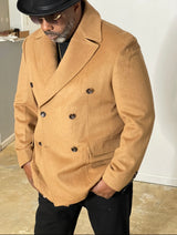 Canuti "Lankford" DB Peacoat (Camel)