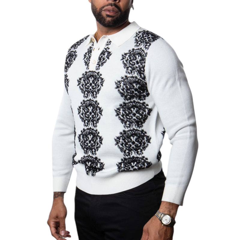 Prestige "Mambos" Polo Sweater (White) 216