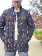 LCR DB Cardigan (Navy/Mocha)