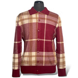 Lanzino Button up Sweater (Burgundy)