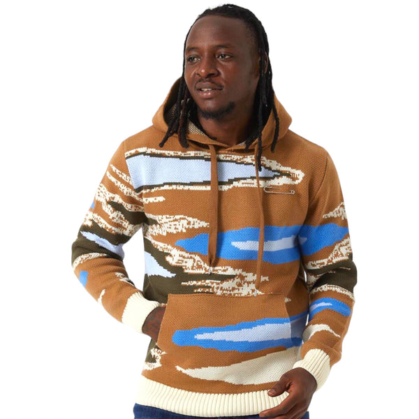 OIM G3 Hoody Sweater (Tan/Blue/Olive)