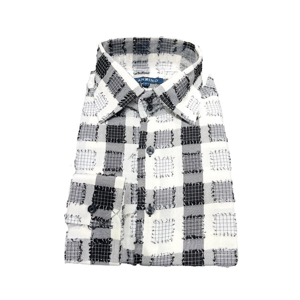 Lanzino "Stitched" Shirt (Black/White)