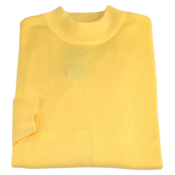 Inserch Cotton Blend Mock Sweater (Banana)