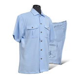 Lanzino Cargo Short Set (Sky Blue)