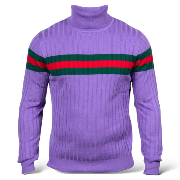 Prestige Designer "Southshore" Turtleneck (Lilac/Red/Green)