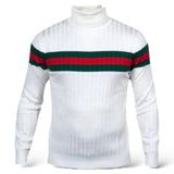 Prestige Designer "Southshore" Turtleneck (White/Red/Green)