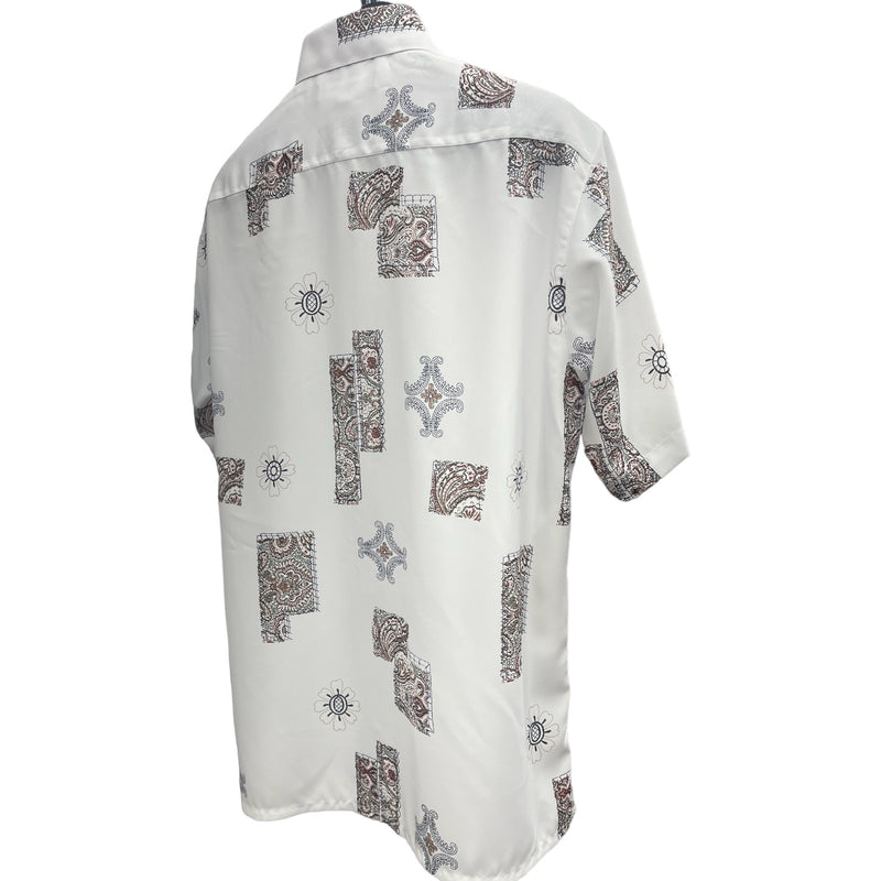 Bassiri "Flow" Shirt (White/Brown/Black) 3884