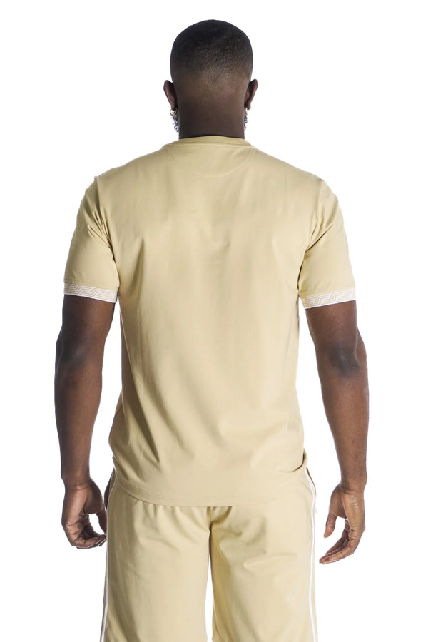 Makobi "Breeze" Crew Neck (Khaki/White)