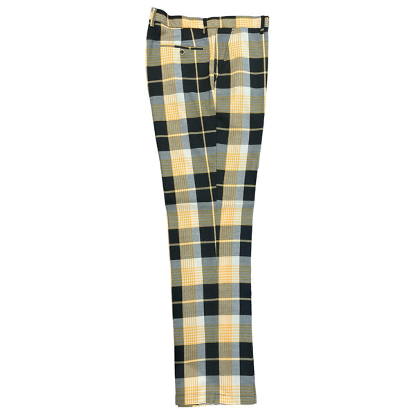 Prestige Plaid Pant (Black/Yellow) Black-4