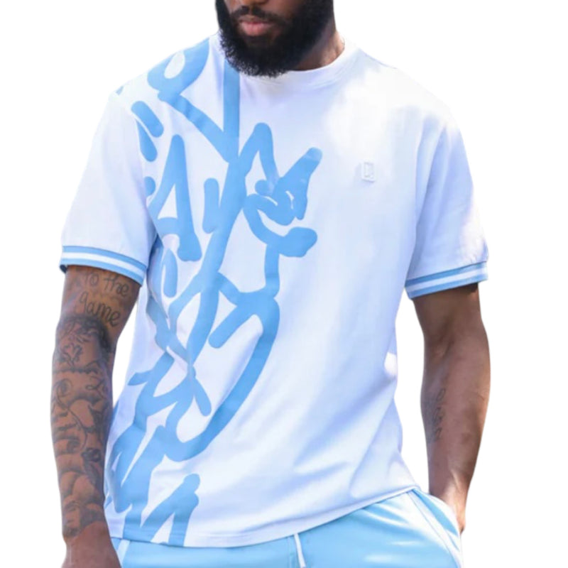 Makobi "BRX" Crew Neck (Blue/White)