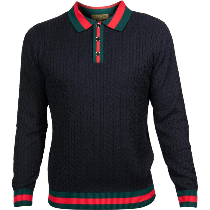 Prestige "highrise3.0" Polo (Black/Red/Green) 474