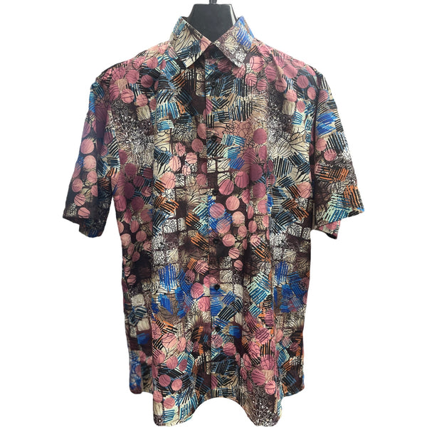 Bassiri "Flow" Shirt (Rose/Tan/Blue) 1047