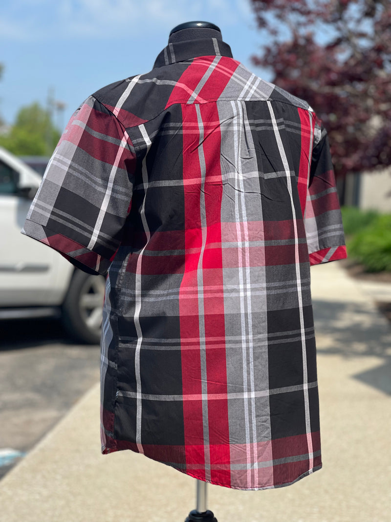 Veno Plaid Shirt (Red) 845