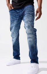 Relaxed Fit Jordan Craig "Maskin" Jean (Deep Blue) 351R