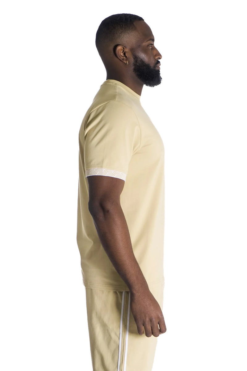 Makobi "Breeze" Crew Neck (Khaki/White)