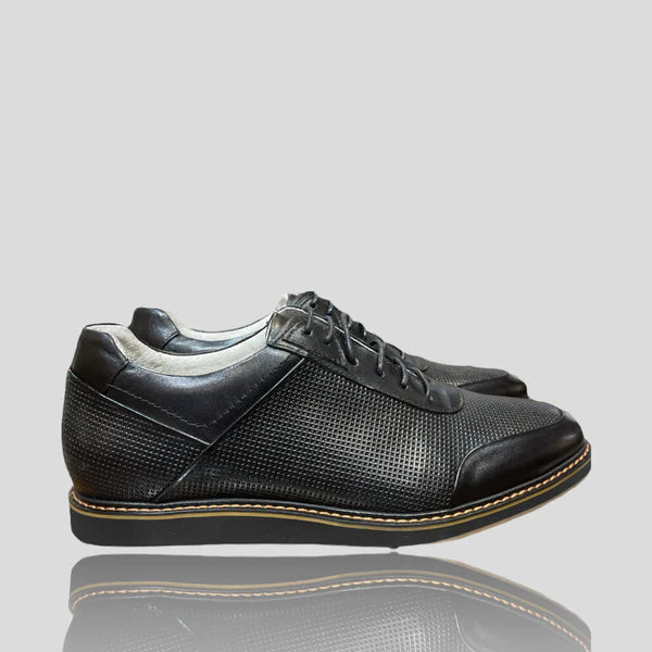 Giovanni Leather Soft Bottom Shoe (Black) Lorenzo