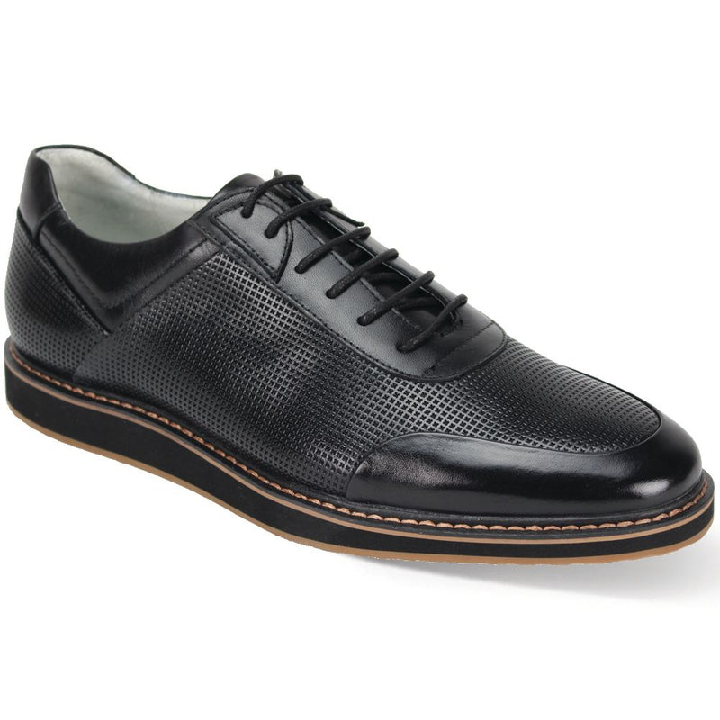 Giovanni Leather Soft Bottom Shoe (Black) Lorenzo