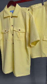 Lanzino Cargo Short Set (Lemon)