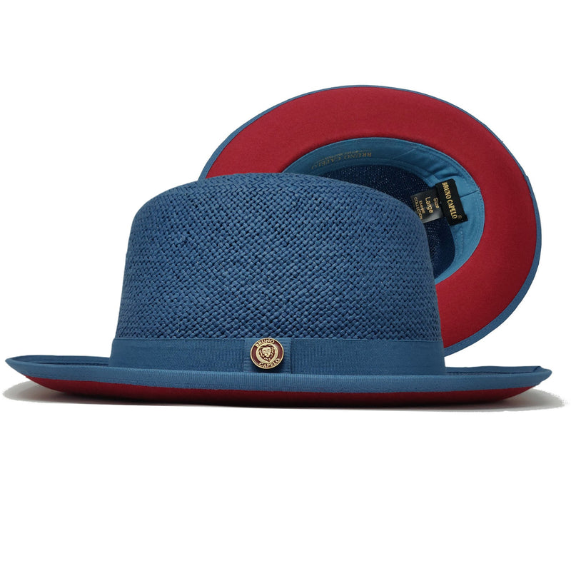 Bruno Capelo Straw Hat Luca (Denim/Red)