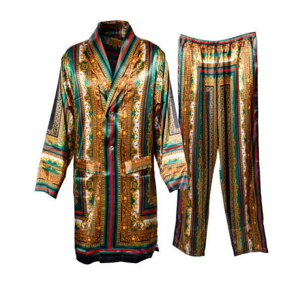 Prestige Luxury Robe Set (Green/Red/Black)