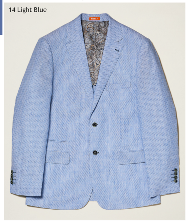 Inserch Linen "Birdseye" Blazer (Light Blue)