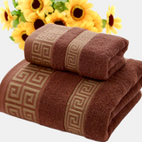 Kaliko Greek Key Bath Towel Set (3 colors)