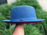 Bruno Capelo Straw Hat Luca (Denim/Red)