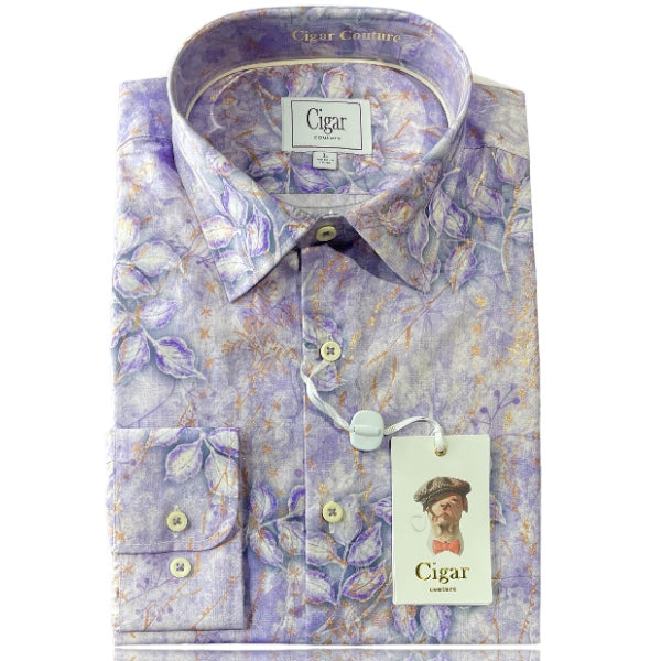 Cigar Couture "Sunset" Shirt (Purple) S4302