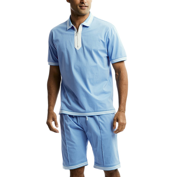 Stacy adams short set (Sky Blue) 3848