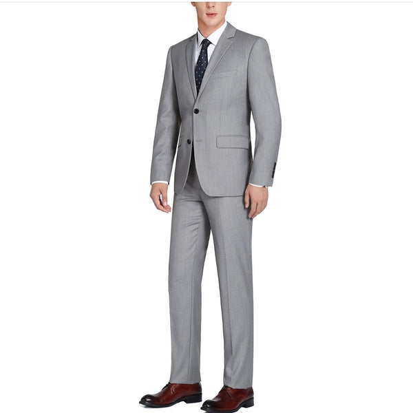 Mens Modern Classic Fit Suit (Light Gray) Renoir