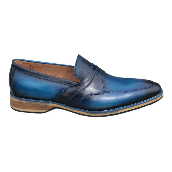 Steven Land Slip On Loafer (Blue) SL0100